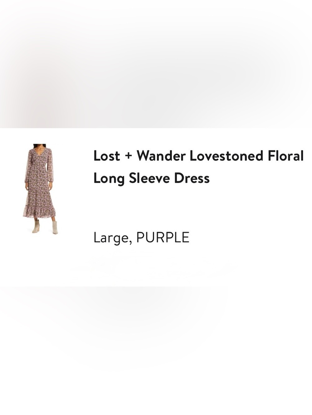 Lost + Wander Kids Long Sleeve Dress - Purple